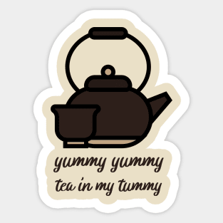 Yummy Tea in my Tummy Sticker